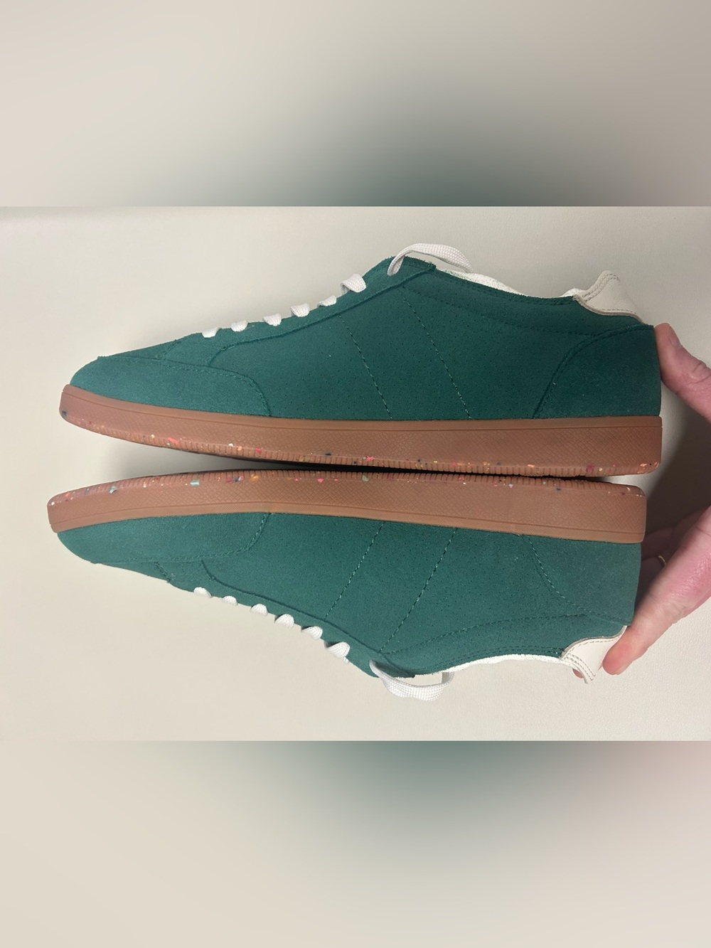 SeaVees Clipper Sneakers Hunter Green Suede Shoes Women’s 11 Coastal Chic - Picture 4 of 12